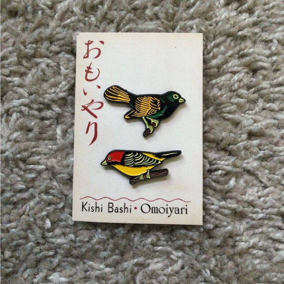 Accessories - Kishi Bashi Omoiyari Twin Birds Pins